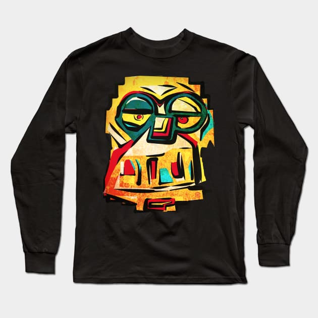 Mighty Boosh Inspired Estpa Mask by Eye Voodoo Long Sleeve T-Shirt by eyevoodoo